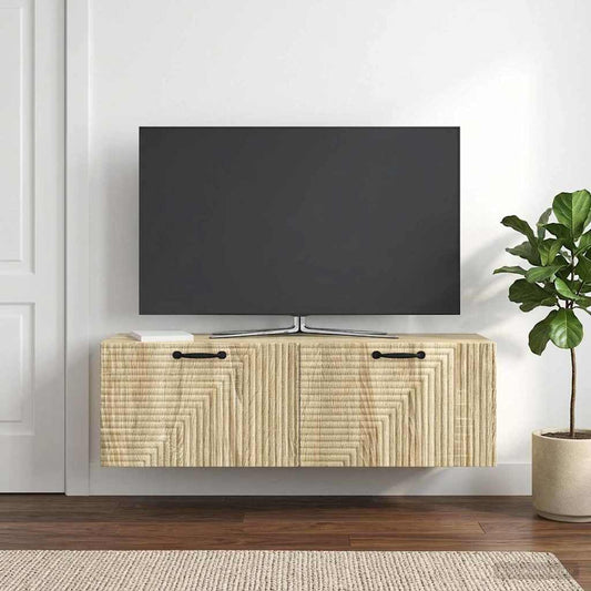 vidaXL Wall-Mounted TV Cabinet Wall-mounted Sonoma Oak 98 x 31 x 30 cm