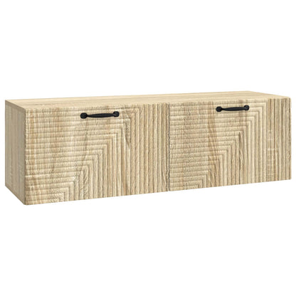 vidaXL Wall-Mounted TV Cabinet Wall-mounted Sonoma Oak 98 x 31 x 30 cm