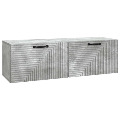 vidaXL Wall-Mounted TV Cabinet Concrete Grey 98 x 31 x 30 cm