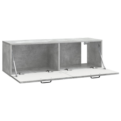 vidaXL Wall-Mounted TV Cabinet Concrete Grey 98 x 31 x 30 cm