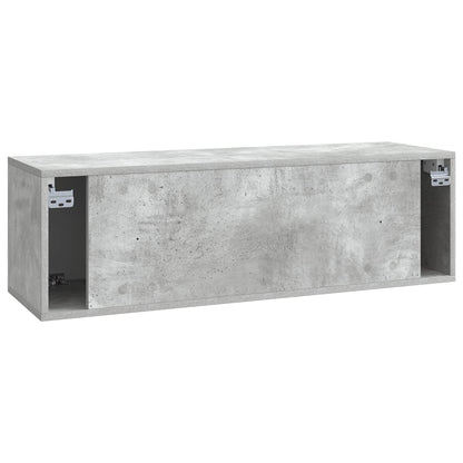 vidaXL Wall-Mounted TV Cabinet Concrete Grey 98 x 31 x 30 cm