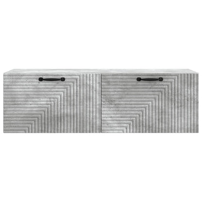 vidaXL Wall-Mounted TV Cabinet Concrete Grey 98 x 31 x 30 cm