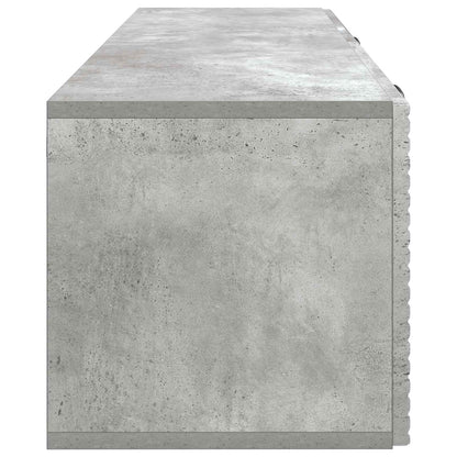 vidaXL Wall-Mounted TV Cabinet Concrete Grey 98 x 31 x 30 cm