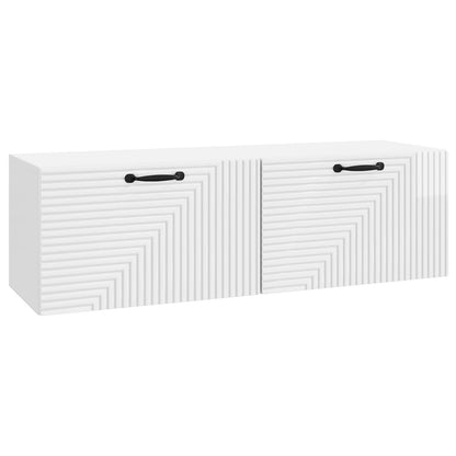 vidaXL Wall-Mounted TV Cabinet High Gloss White 98 x 31 x 30 cm