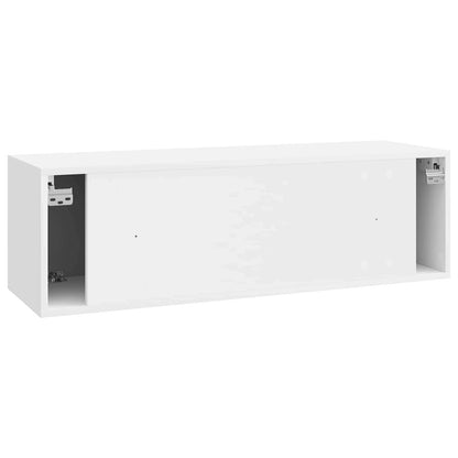 vidaXL Wall-Mounted TV Cabinet High Gloss White 98 x 31 x 30 cm