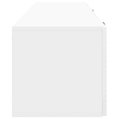 vidaXL Wall-Mounted TV Cabinet High Gloss White 98 x 31 x 30 cm