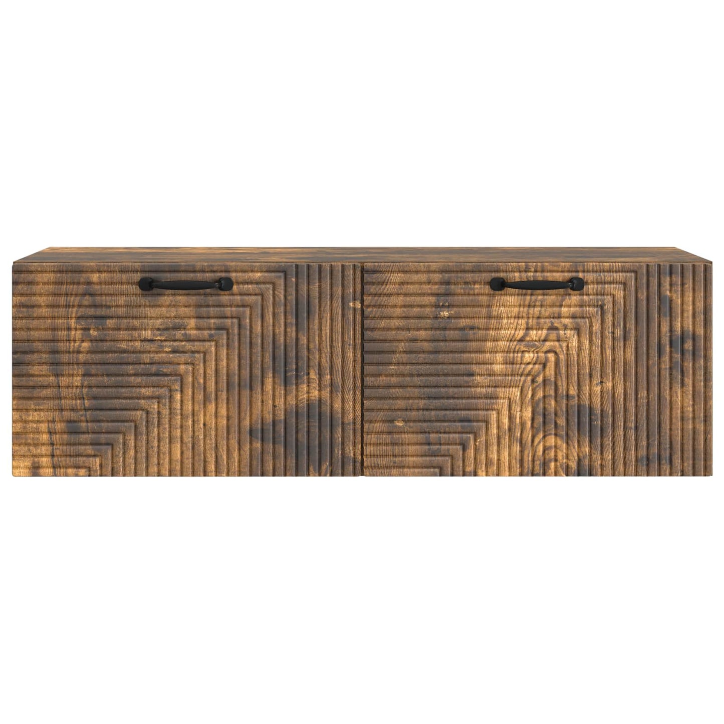 vidaXL Wall-Mounted TV Cabinet Wall-mounted Smoked Oak 98 x 31 x 30 cm
