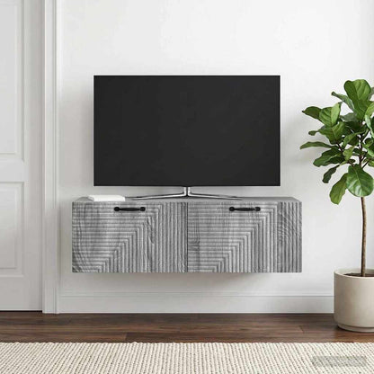vidaXL Wall-Mounted TV Cabinet Grey Sonoma 98 x 31 x 30 cm