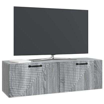 vidaXL Wall-Mounted TV Cabinet Grey Sonoma 98 x 31 x 30 cm