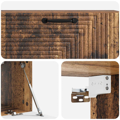vidaXL Wall-Mounted TV Cabinet Wall-mounted Old Wood 98 x 31 x 30 cm
