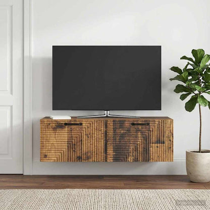 vidaXL Wall-Mounted TV Cabinet Wall-mounted Old Wood 98 x 31 x 30 cm