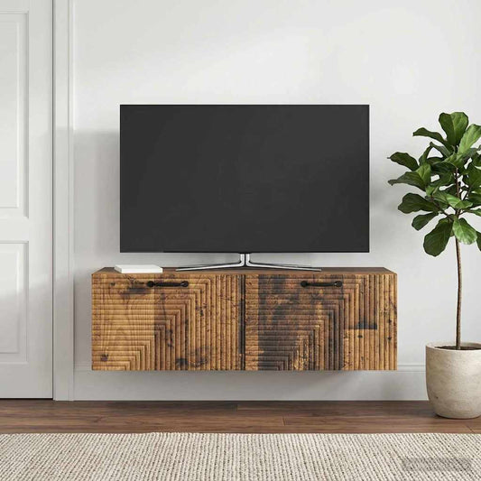 vidaXL Wall-Mounted TV Cabinet Wall-mounted Old Wood 98 x 31 x 30 cm
