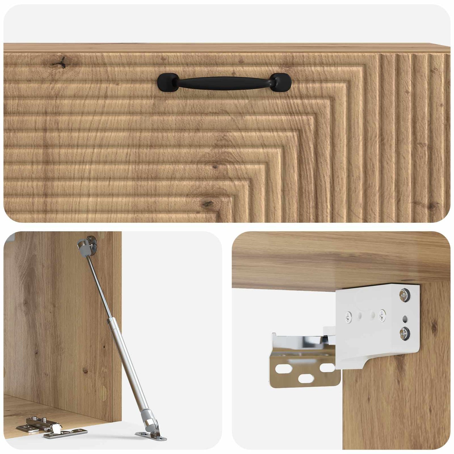 vidaXL Wall-Mounted TV Cabinet 98 x 31 x 30 cm Artisan Oak
