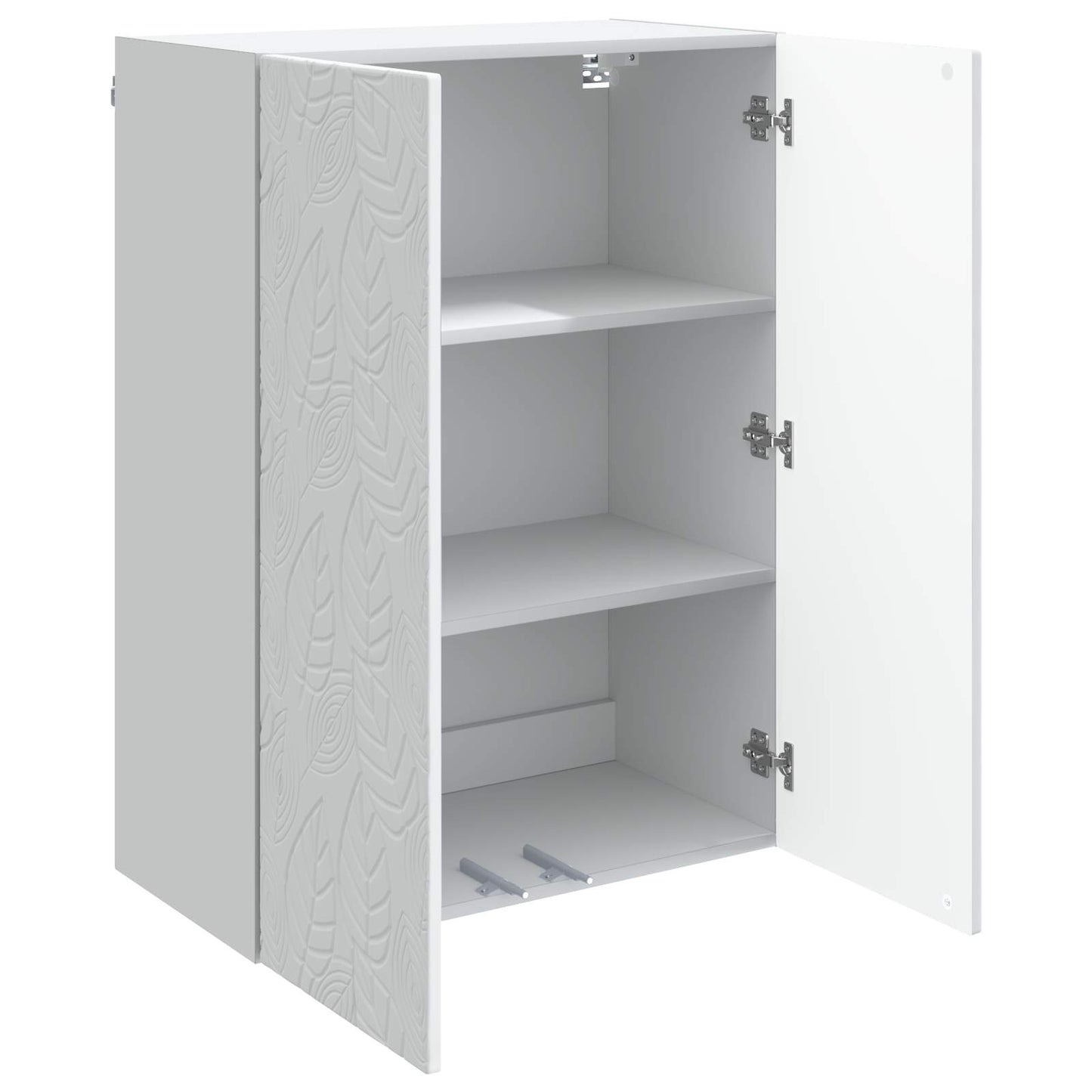 vidaXL Wall-Mounted Cabinet White 66 x 34.5 x 90 cm Engineered Wood