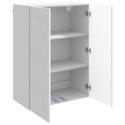 vidaXL Wall-Mounted Cabinet White 66 x 34.5 x 90 cm Engineered Wood