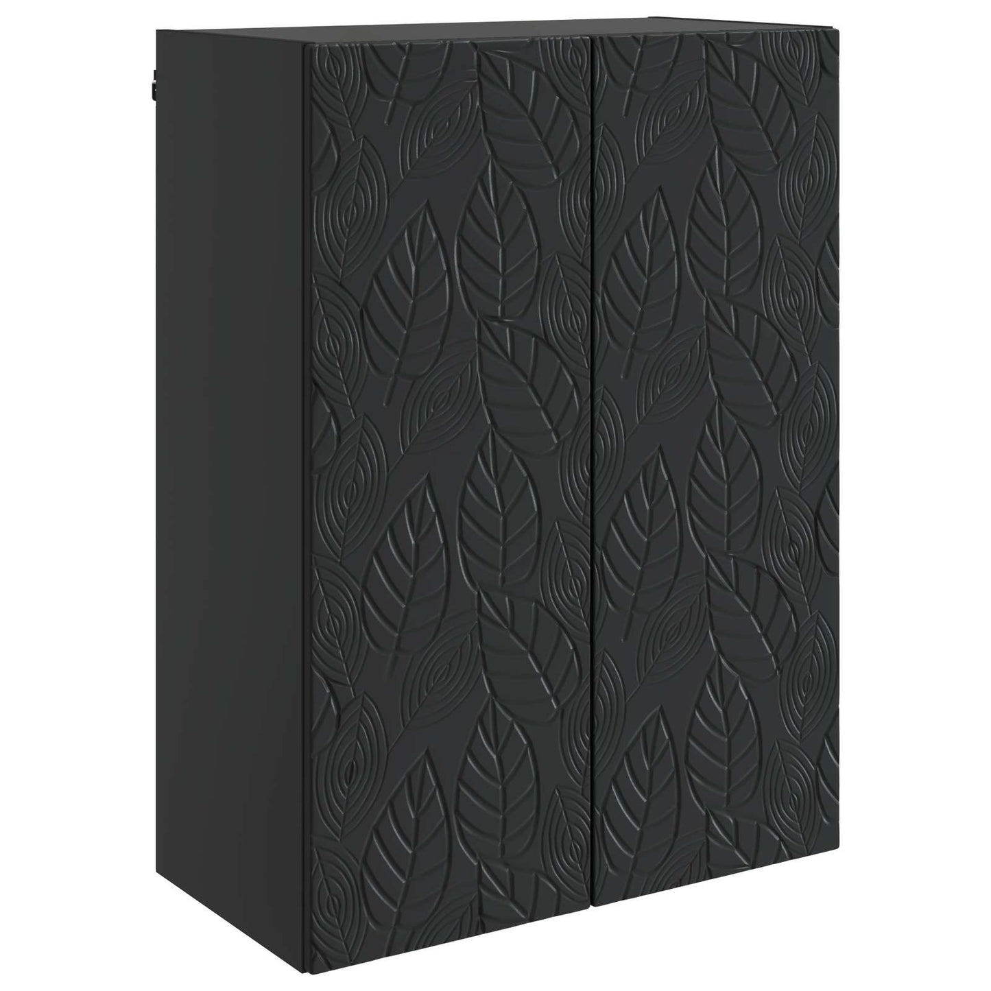 vidaXL Wall-Mounted Cabinet Black 66 x 34.5 x 90 cm Engineered Wood