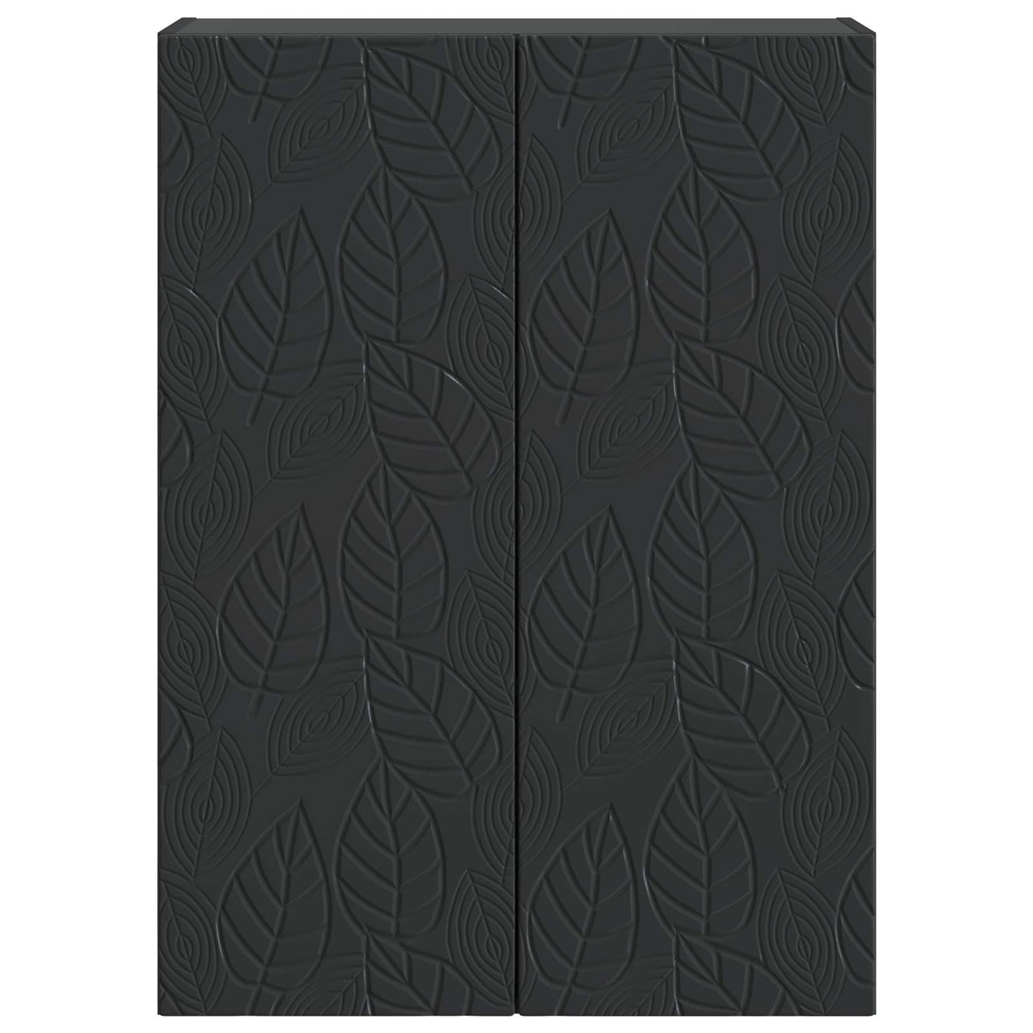 vidaXL Wall-Mounted Cabinet Black 66 x 34.5 x 90 cm Engineered Wood