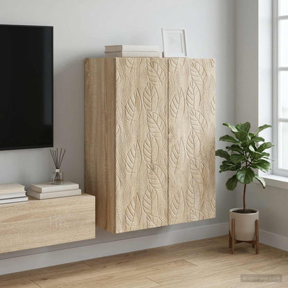 vidaXL Wall-Mounted Cabinet Sonoma Oak 66 x 34.5 x 90 cm