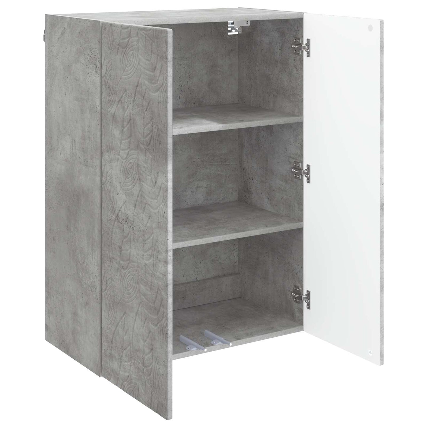 vidaXL Wall-Mounted Cabinet Concrete Grey 66 x 34.5 x 90 cm