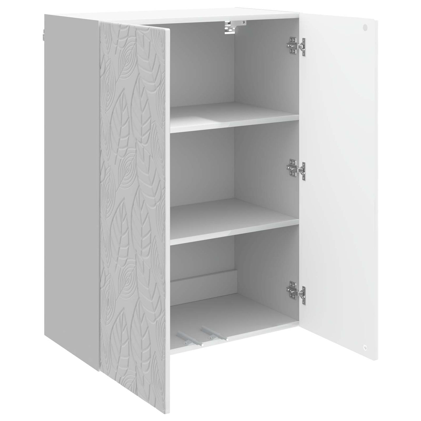 vidaXL Wall-Mounted Cabinet High Gloss White 66 x 34.5 x 90 cm