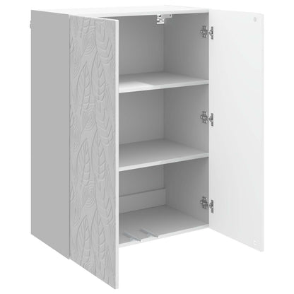 vidaXL Wall-Mounted Cabinet High Gloss White 66 x 34.5 x 90 cm