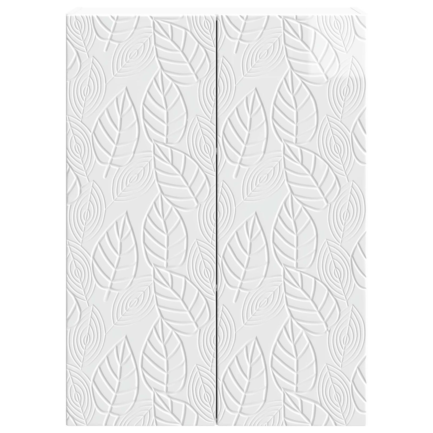 vidaXL Wall-Mounted Cabinet High Gloss White 66 x 34.5 x 90 cm