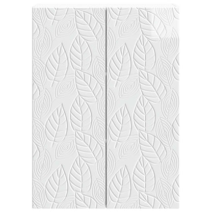 vidaXL Wall-Mounted Cabinet High Gloss White 66 x 34.5 x 90 cm