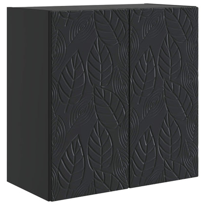 vidaXL Wall-Mounted Cabinet Black 59 x 31 x 60 cm Engineered Wood