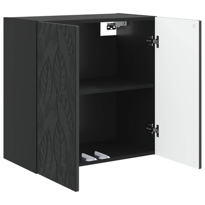 vidaXL Wall-Mounted Cabinet Black 59 x 31 x 60 cm Engineered Wood
