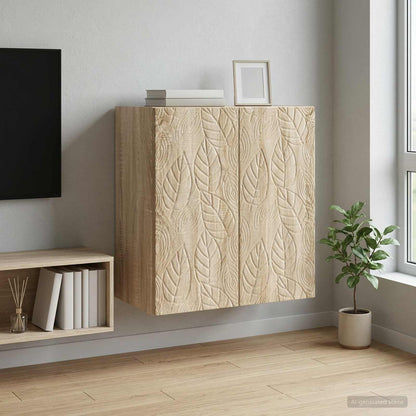 vidaXL Wall-Mounted Cabinet Sonoma Oak 59 x 31 x 60 cm Engineered Wood