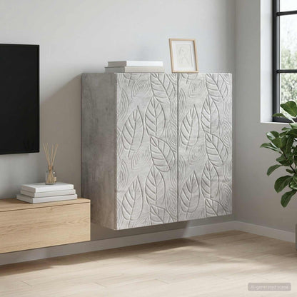 vidaXL Wall-Mounted Cabinet Concrete Grey 59 x 31 x 60 cm