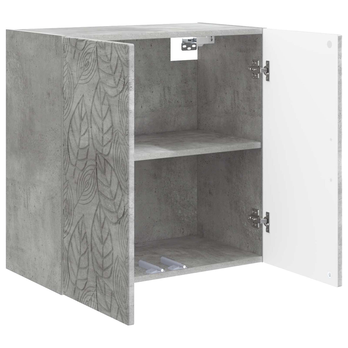 vidaXL Wall-Mounted Cabinet Concrete Grey 59 x 31 x 60 cm