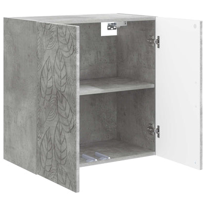 vidaXL Wall-Mounted Cabinet Concrete Grey 59 x 31 x 60 cm