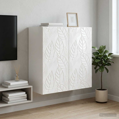 vidaXL Wall-Mounted Cabinet High Gloss White 59 x 31 x 60 cm