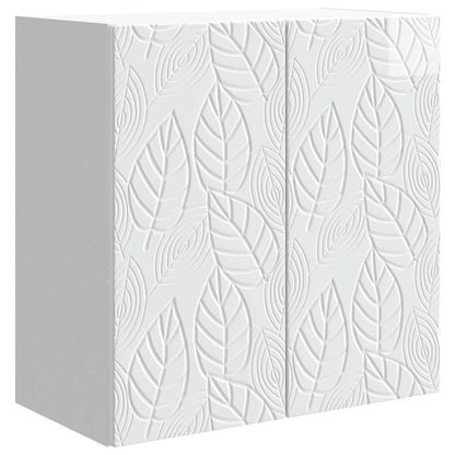 vidaXL Wall-Mounted Cabinet High Gloss White 59 x 31 x 60 cm