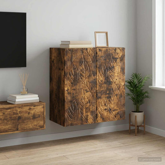 vidaXL Wall-Mounted Cabinet 59 x 31 x 60 cm Engineered Wood Smoked Oak