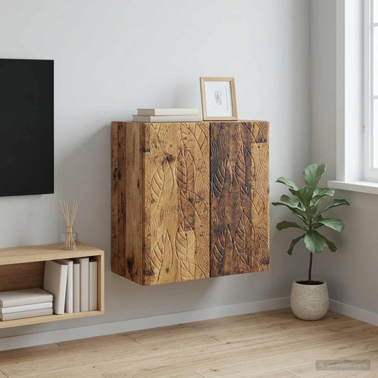 vidaXL Wall-Mounted Cabinet Old Wood 59 x 31 x 60 cm Engineered Wood