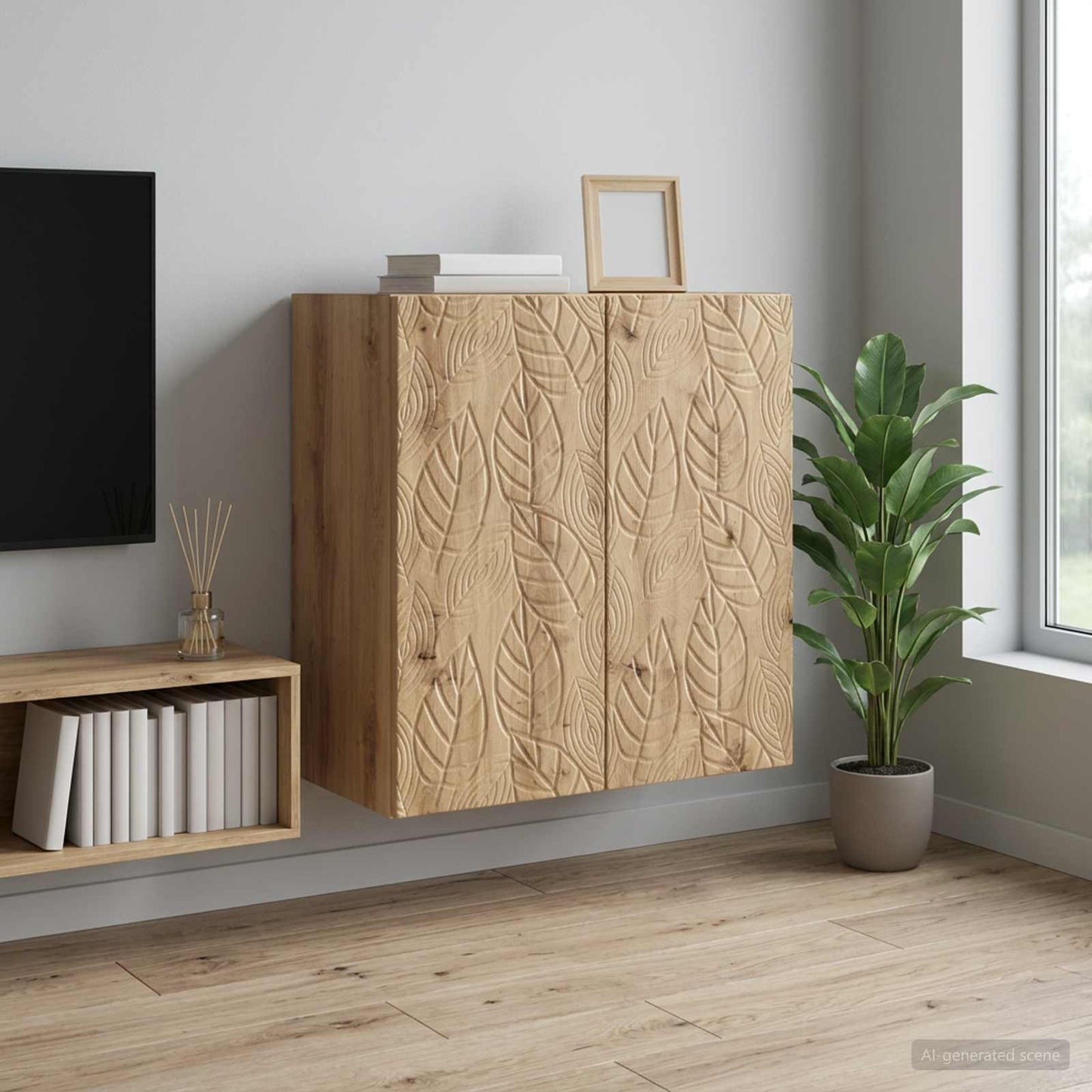 vidaXL Wall-Mounted Cabinet Artisan Oak 59 x 31 x 60 cm