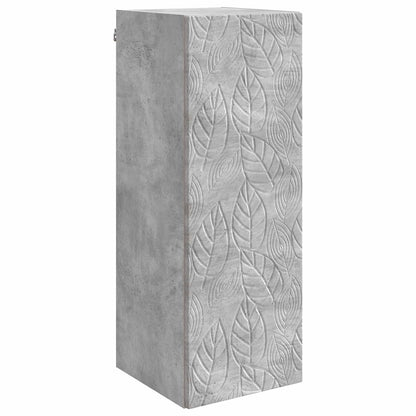 vidaXL Wall-Mounted Cabinet Concrete Grey 33 x 34.5 x 90 cm