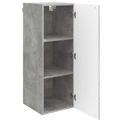 vidaXL Wall-Mounted Cabinet Concrete Grey 33 x 34.5 x 90 cm