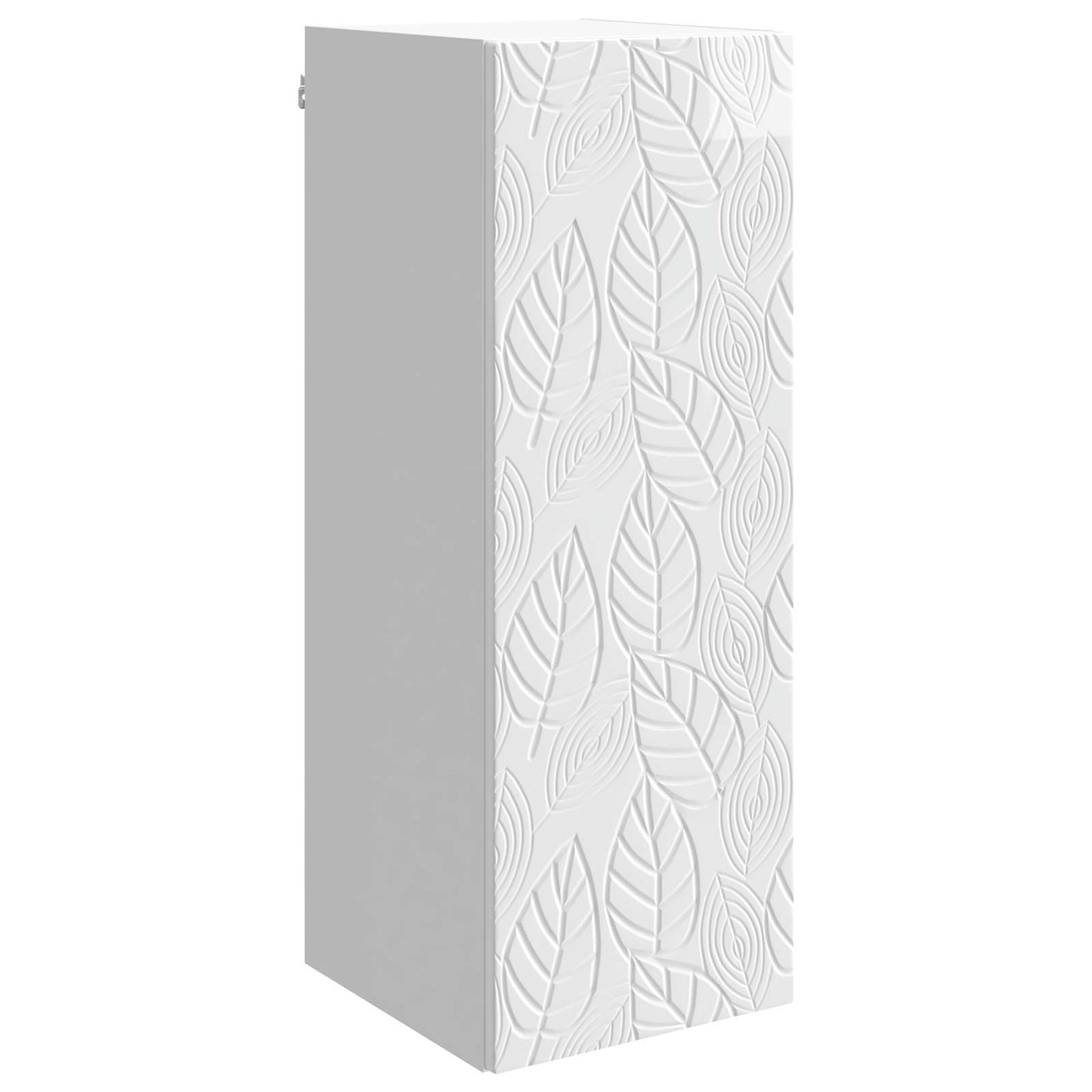 vidaXL Wall-Mounted Cabinet High Gloss White 33 x 34.5 x 90 cm