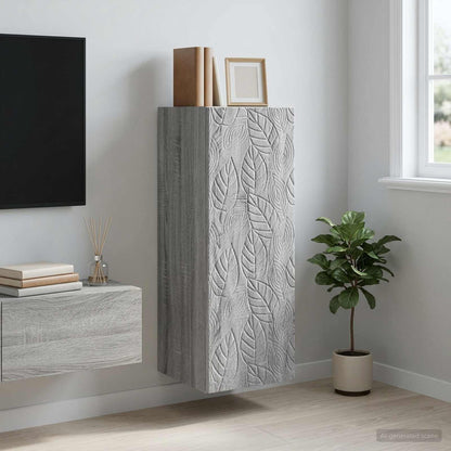 vidaXL Wall-Mounted Cabinet 33 x 34.5 x 90 cm Engineered Wood