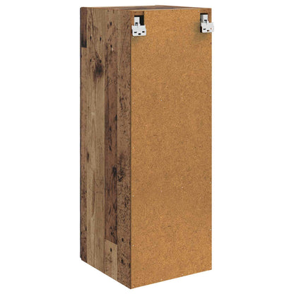 vidaXL Wall-Mounted Cabinet Old Wood 33 x 34.5 x 90 cm Engineered Wood