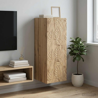 vidaXL Wall-Mounted Cabinet Artisan Oak 33 x 34.5 x 90 cm