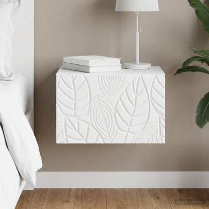 vidaXL Wall-Mounted Side Table White 34.5 x 33 x 20 cm Engineered Wood