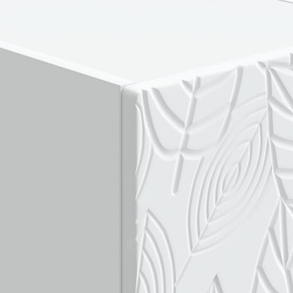 vidaXL Wall-Mounted Side Table 2 pcs White 34.5 x 33 x 20 cm