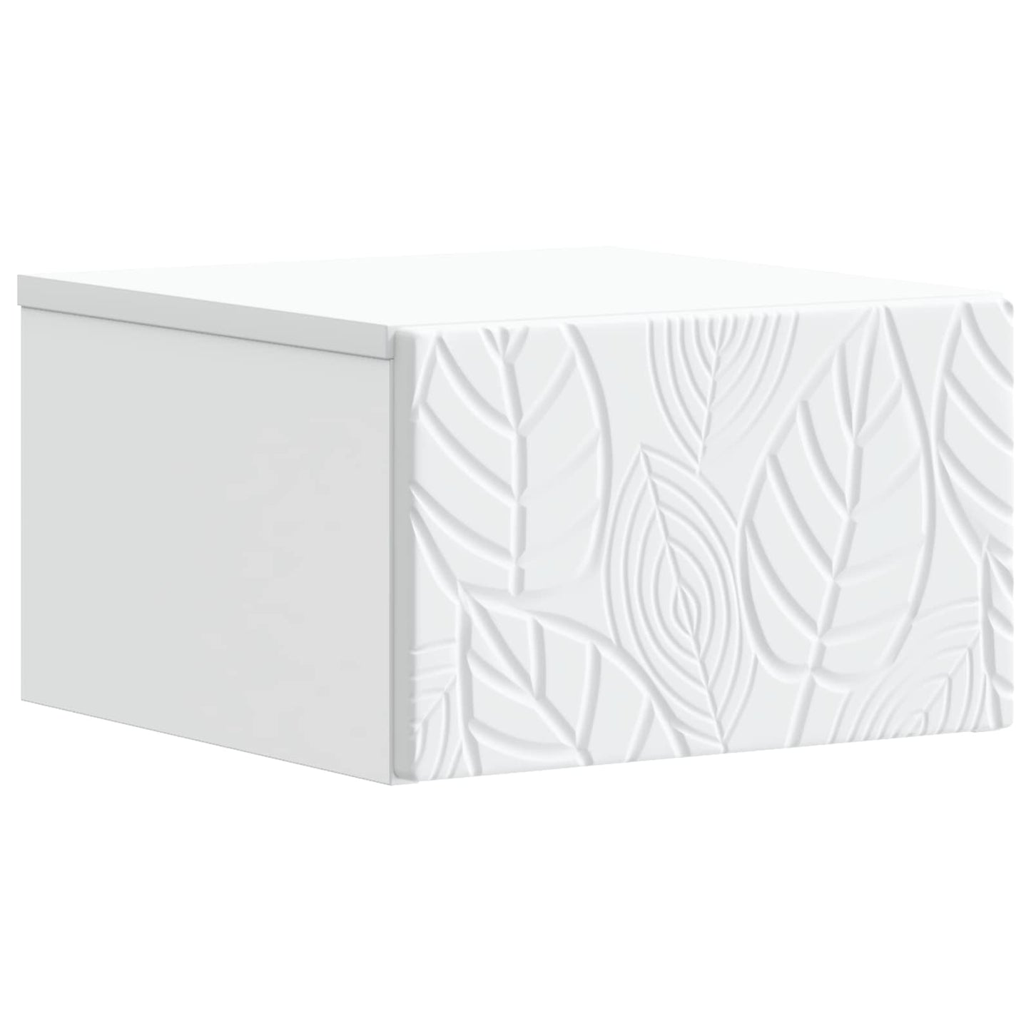 vidaXL Wall-Mounted Side Table 2 pcs White 34.5 x 33 x 20 cm