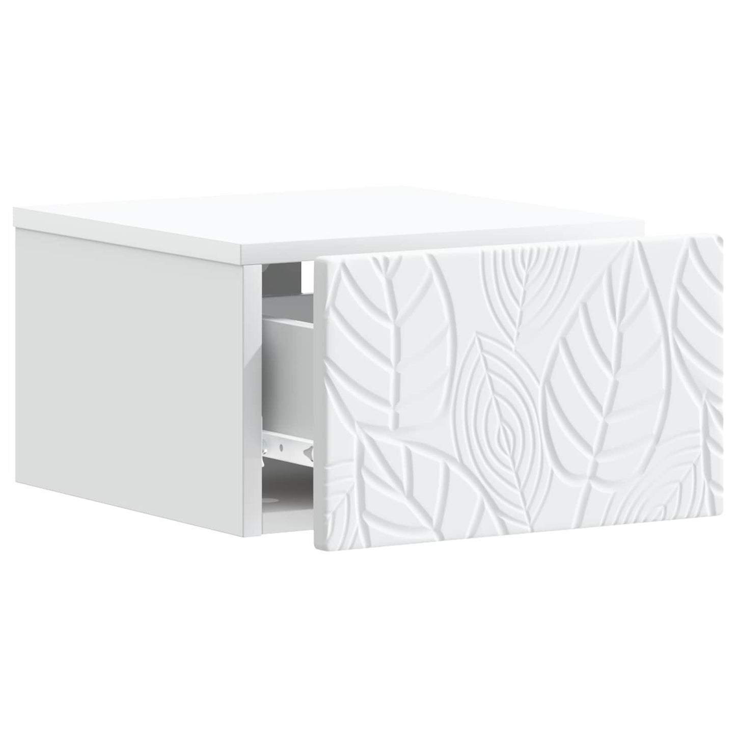 vidaXL Wall-Mounted Side Table 2 pcs White 34.5 x 33 x 20 cm