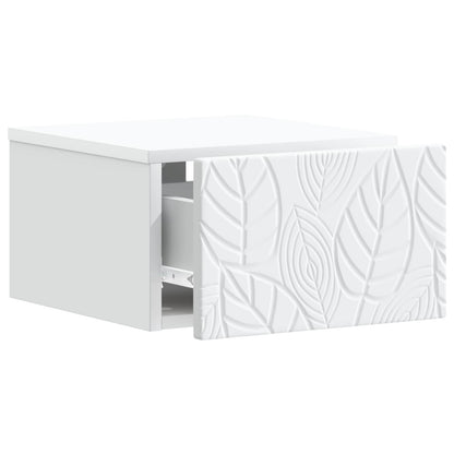vidaXL Wall-Mounted Side Table 2 pcs White 34.5 x 33 x 20 cm