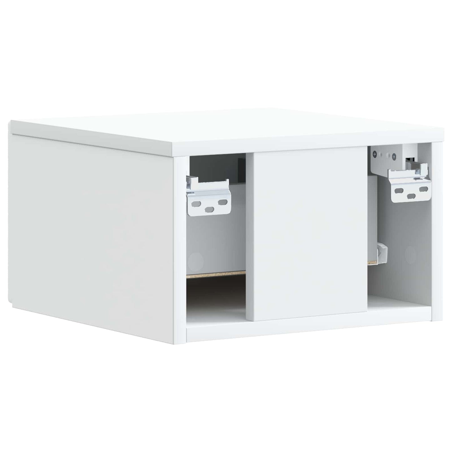vidaXL Wall-Mounted Side Table 2 pcs White 34.5 x 33 x 20 cm
